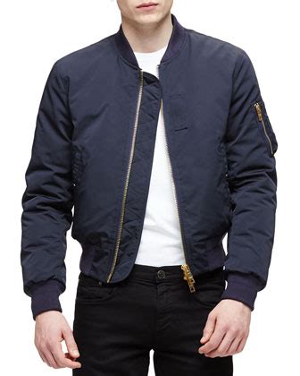 burberry brit nylon blouson jacket navy|net a porter burberry jacket.